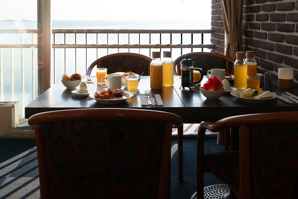 Breakfast with a view